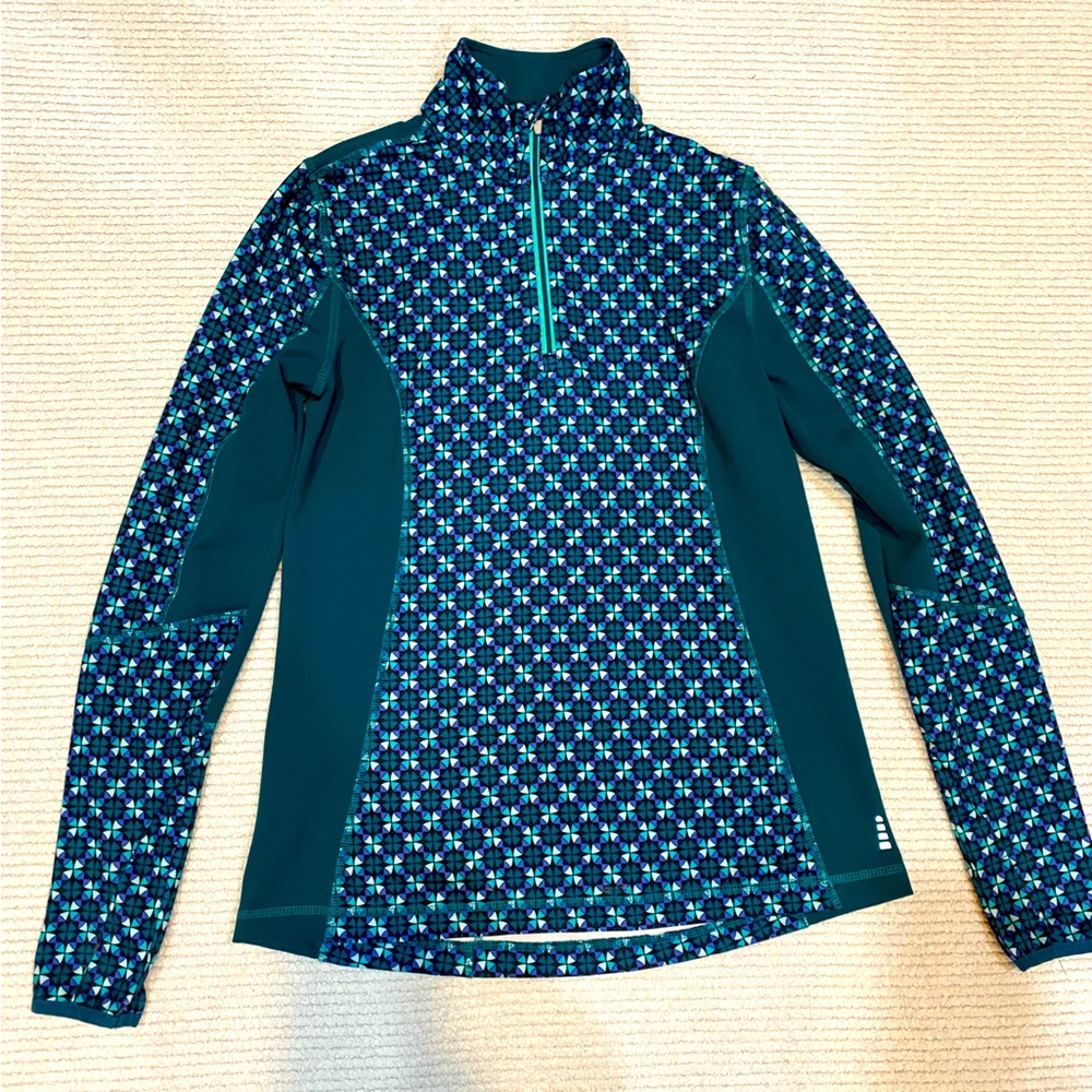 Ladies Lands End patterned tech jacket, Sz Small.